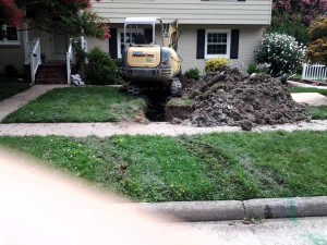 Sewer Line Replacement - Trench